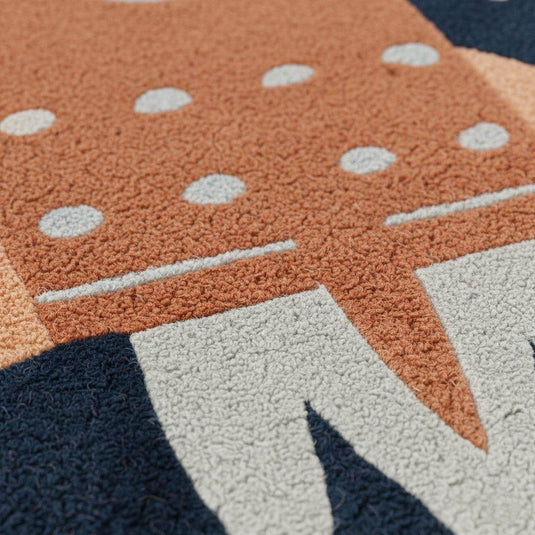 Translation missing: es.Rocket Ship Kids Rug | Space Theme Nursery Carpet | Baby Room Decor | Astronaut Playroom Rug | Handmade Tufted Wool Area Mat | Galaxy Design