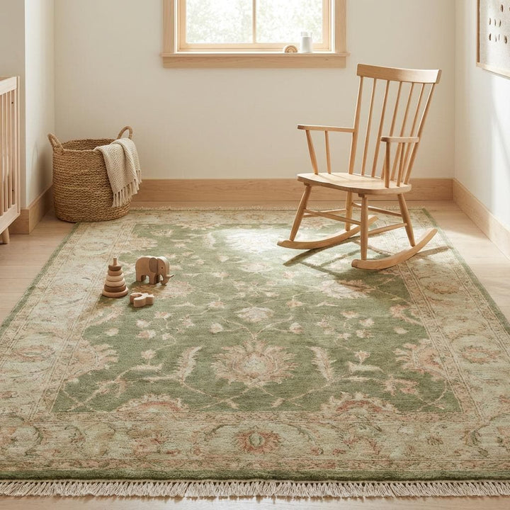 Translation missing: es.Elegant artisan wool carpet suitable for living room or bedroom décor styling