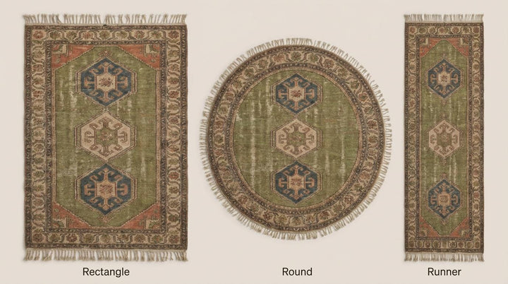Translation missing: en.Tribal Hand Knotted Wool Rug Geometric Oushak Style Area