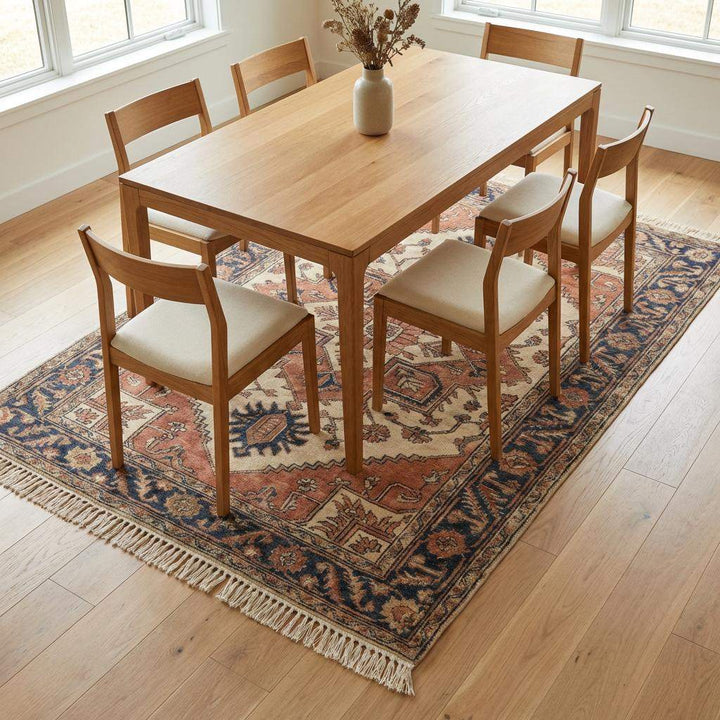 Translation missing: en.Tribal Oushak Hand Knotted Wool Area Rug Geometric Medallion
