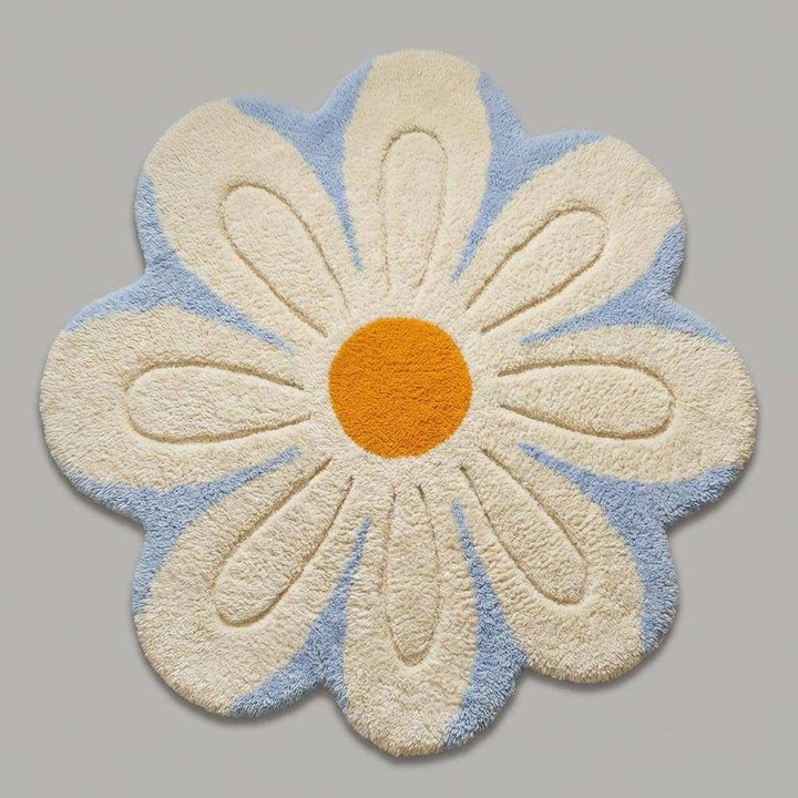 Translation missing: es.Cute kawaii flower rug, soft tufted shag carpet for nursery, kids room, and aesthetic home decor