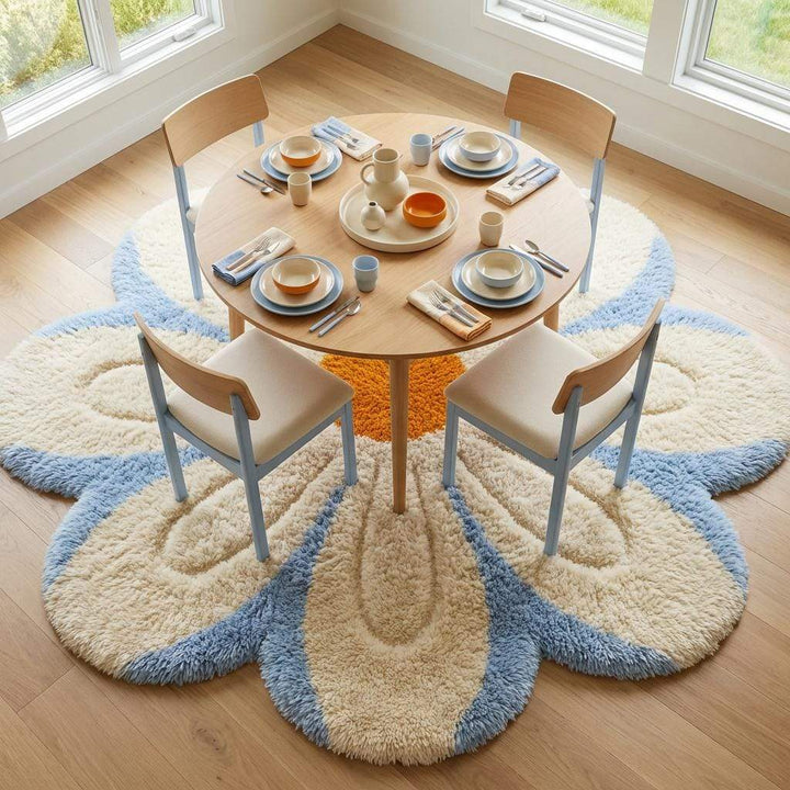 Translation missing: es.Tufted Daisy Flower Rug, Plush Nursery Decor