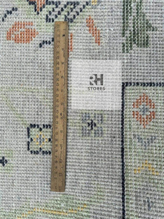 Translation missing: es.Vintage Oushak Green Area Rug Blueish Green Rug And Blue Gold Beige Rug Turkish Wool Area Rug, Living Room Rug, Bedroom Rug, Kids Room Rug