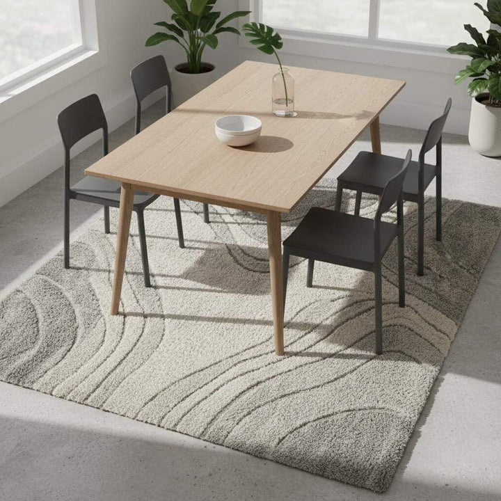 Translation missing: en.Plush neutral abstract rug designed for living room or bedroom decor