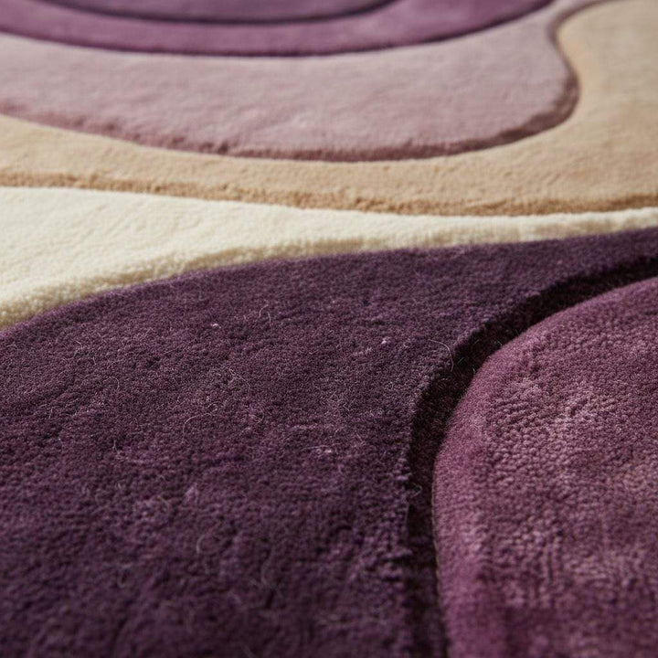 Translation missing: en.Modern Abstract Rug with plush texture and wavy neutral-tone pattern